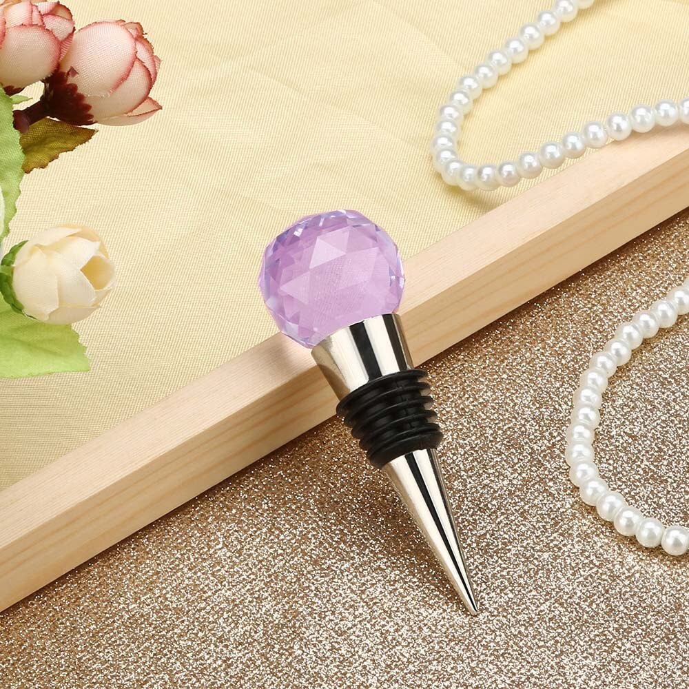 Diamond Crystal Stainless Steel Champagne Stopper Sparkling Wine Bottle Plug Seal Wine Bottle Stopper Kitchen Bar Tools 30mm