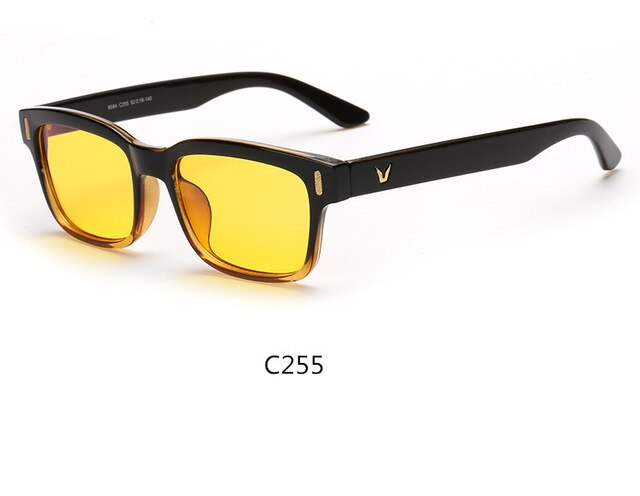 Hommes femmes bloqueur bloquant lunettes Ray lunettes Vision nocturne lunettes jaune Drivin ultime protection écran lunettes EY466: C255