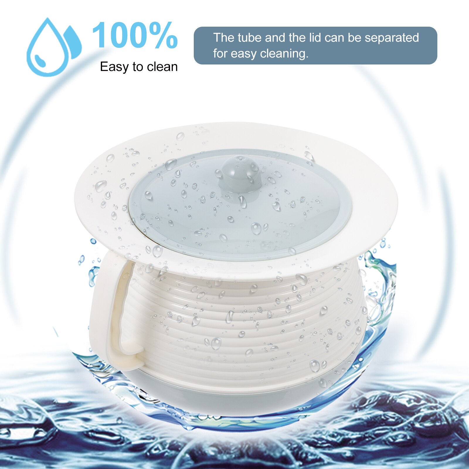 1 Set Portable Children Spittoon Disabled Chamber Pot Night Urine Pot for Elderly Covered Spittoon