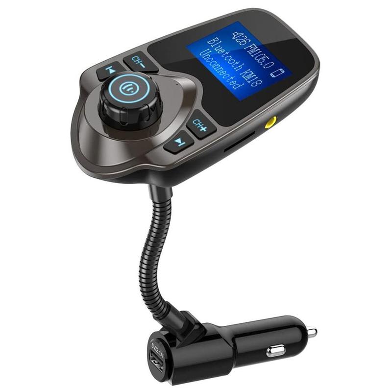 Wireless Car Bluetooth FM Transmitter Radio Adapter Kit Display Car W1.44-inch C8P0