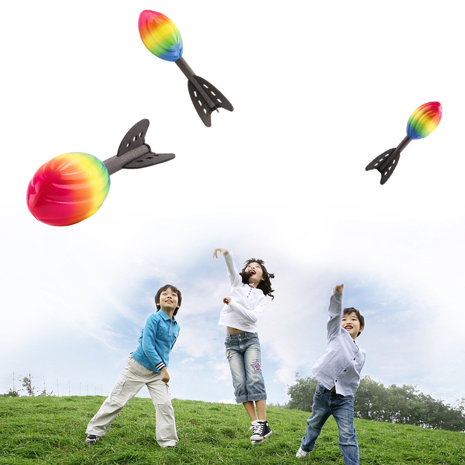 Vortex Howler Foam Ball Kids Classic Long Distance Football Toy Kids Outdoor Fun Foam Throwing Games Parent-child Interaction