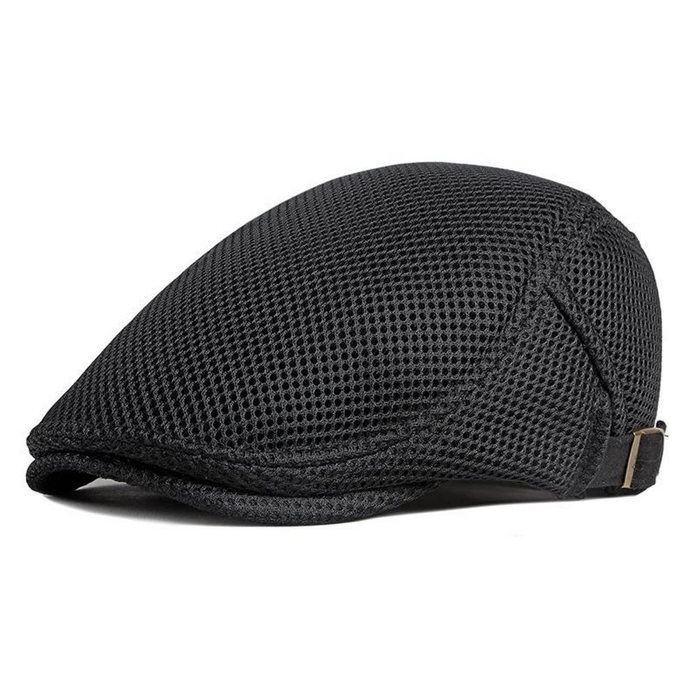 Casquette Boina en maille pour hommes, Style décontracté, couleur unie, 56-61cm, béret à bord incurvé, printemps et été, BT0071