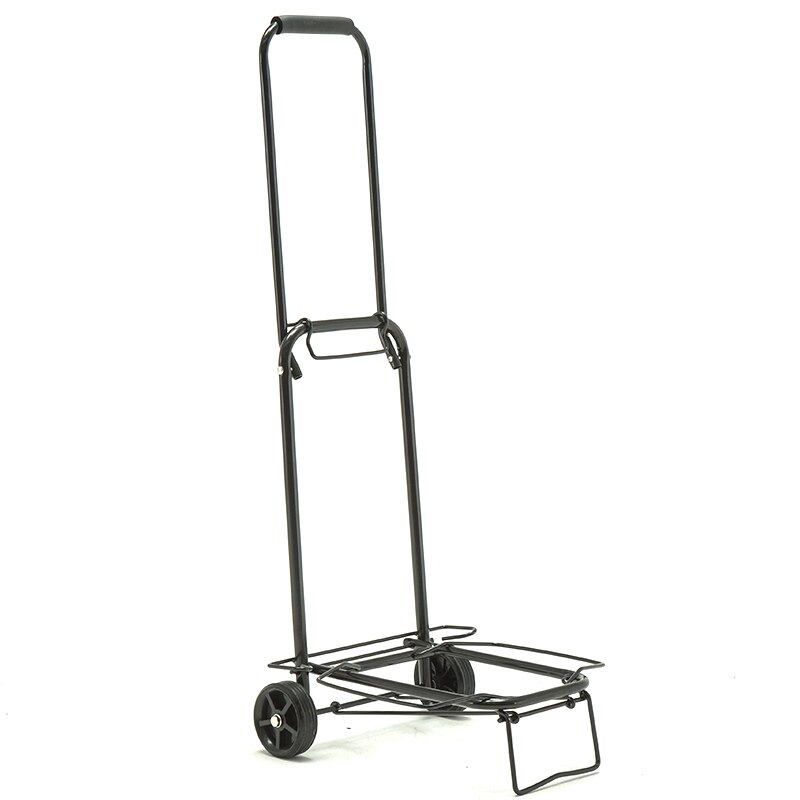 CHOAN 360 degree rotating universal wheel folding beauty salon trolley iron metal tool rolling storage cart for luggage bag: Default Title