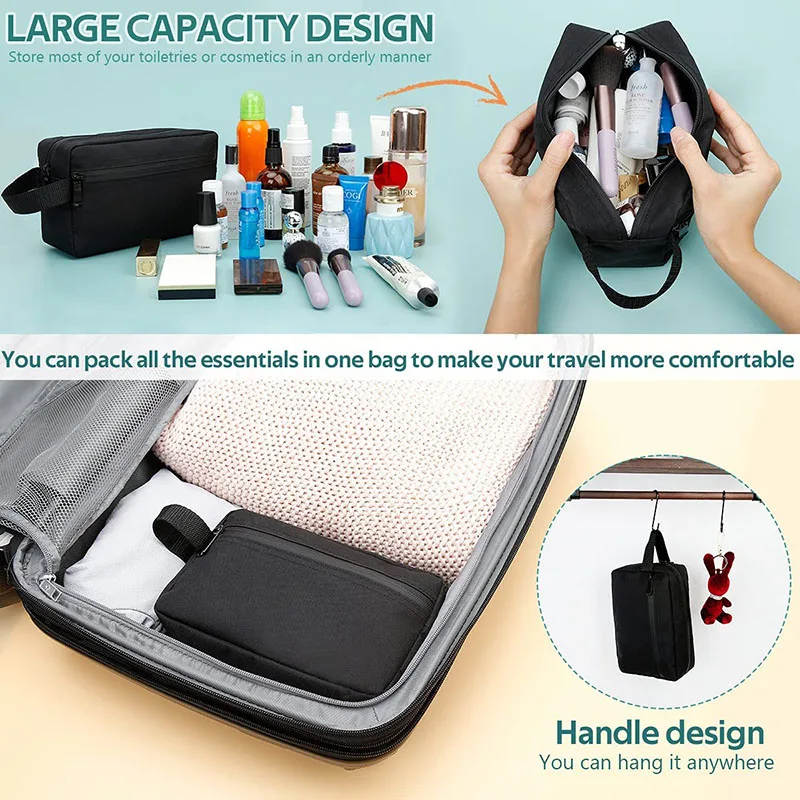 Neceser de viaje para hombre, estuche necesario para cosméticos para mujer, bolsa de maquillaje impermeable para mujer, bolsa de lavado de belleza, bolso organizador, bolsas