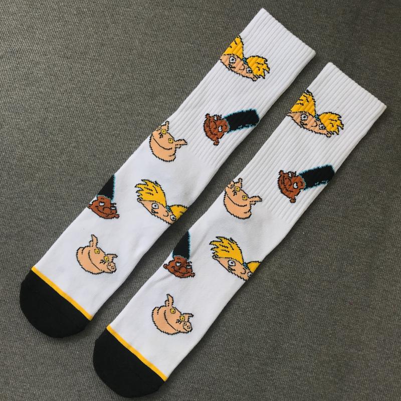 Hip Hop medias de patinaje hombres GOST Buster alienígena Ddragon nuevos calcetines Streetwear baloncesto Sokken: Y121