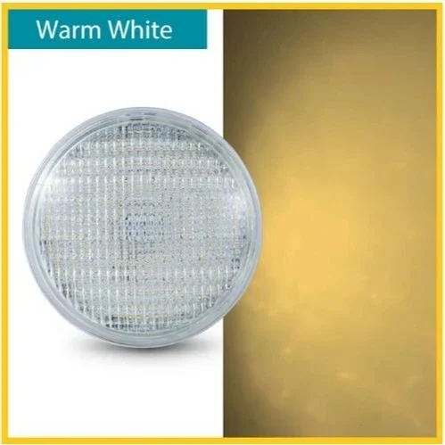 Lámpara subacuática PAR56, 12V, 18W, 35W, 54W, luz de Piscina Fría/cálida/RGB, foco LED impermeable para Piscina: Color blanco cálido / 11-15 W