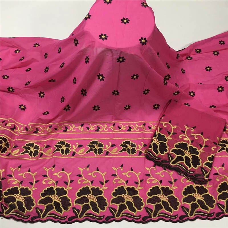 african swiss voile lace in switzerland 5+2yards nigerian lace fabrics latest african laces cotton lace ! LC72688: Pink