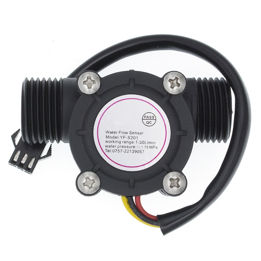 YF-S201 Water Flow Sensor G1/2 Flow Meter Schakelaar Flowmeter Counter 1-30L/Min Flowmeter Meter Voor Boiler, flow Metering