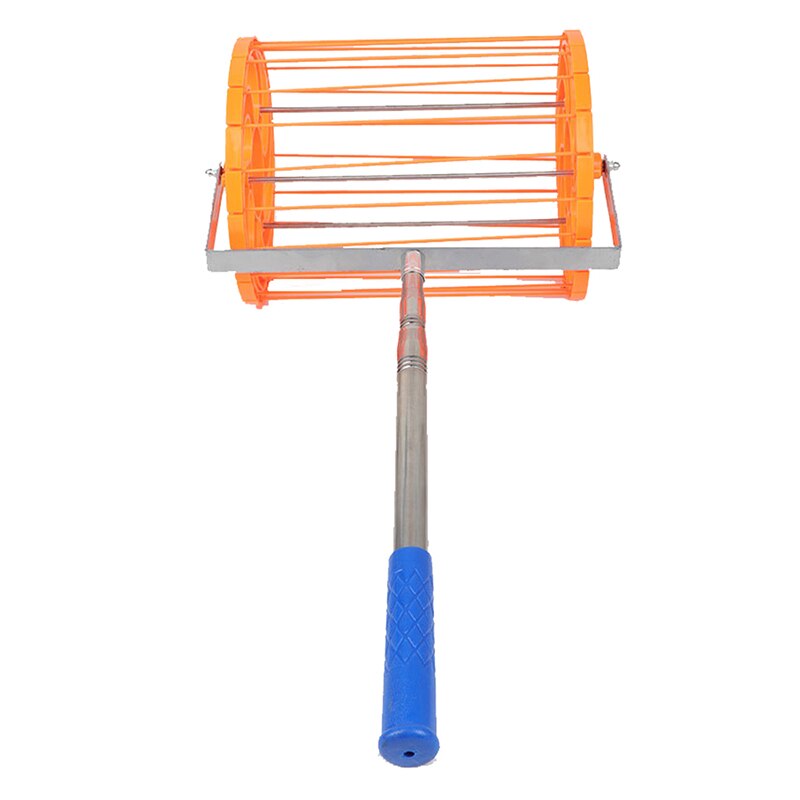 HUISHENG Telescopic Pole Rolling Table Tennis Ball Hopper Catcher Ping pong Ball Picker Receiver Collection 120 Pieces Capacity