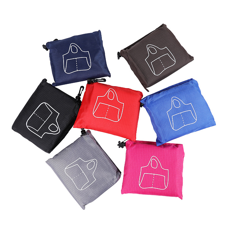 Big Folding Shopping Bag Large Capacity Portable Reusable Waterproof Grocery Shoulder Handbags for Travel