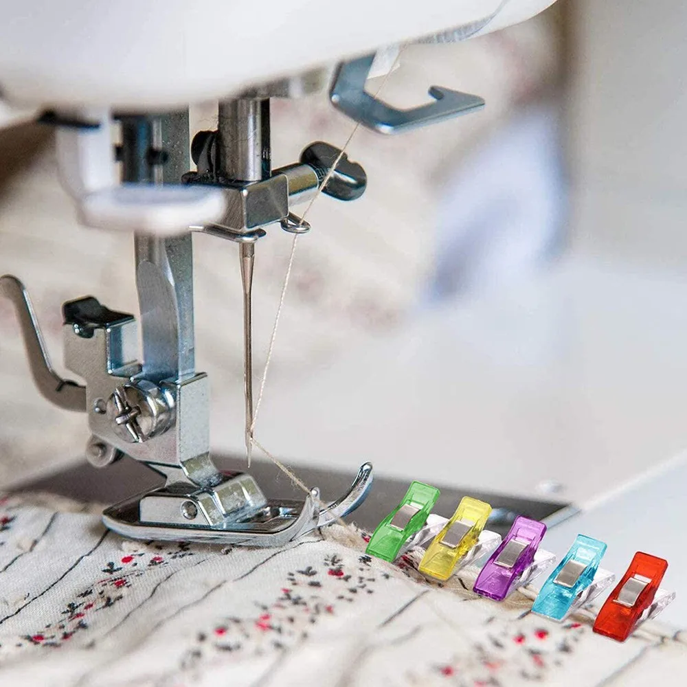 50PCS Multipurpose Sewing Colorful Plastic Craft Crocheting Knitting Safety Assorted Color Binding Clips Paper