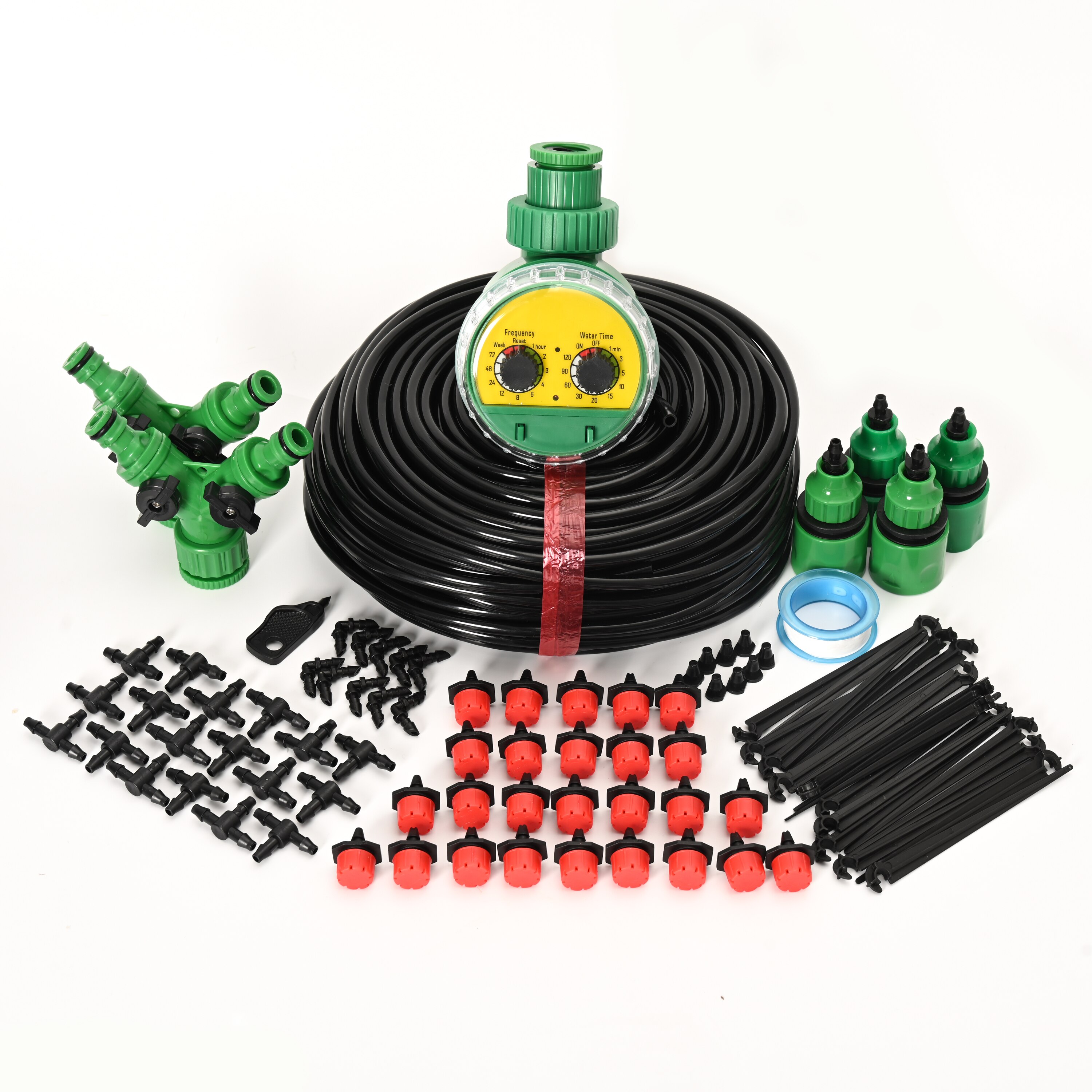 50M Drip Irrigation System With Timer Automatic Drippers For IrrigationWatering System For PlantsWatering Set Water Plant System