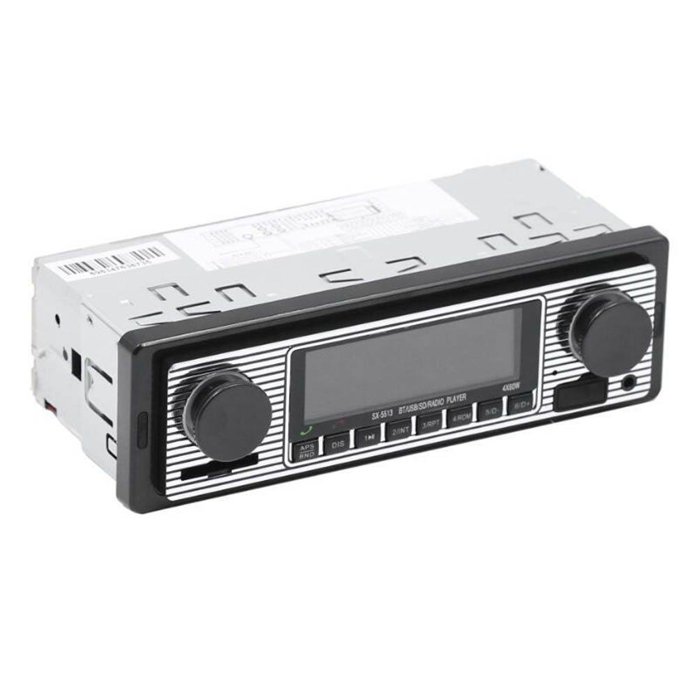 Car Radio Bluetooth-Compatible Retro MP3 Multimedia Player AUX USB Vintage Wireless 12V Stereo Audio Auto Electronics: Default Title