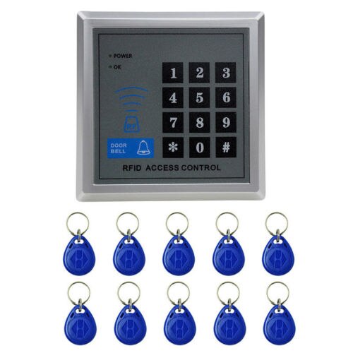 Newest Magnetic Access Control Electric Door Lock ID Key Card Password System Entry with 10 keys
