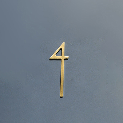 Golden Brass Numbers Decoratieve Muur Deur Nummers Deur Platen Cijfers Slaapzaal Hotel Home Adres Teken 0-9: MULTI / 35cm