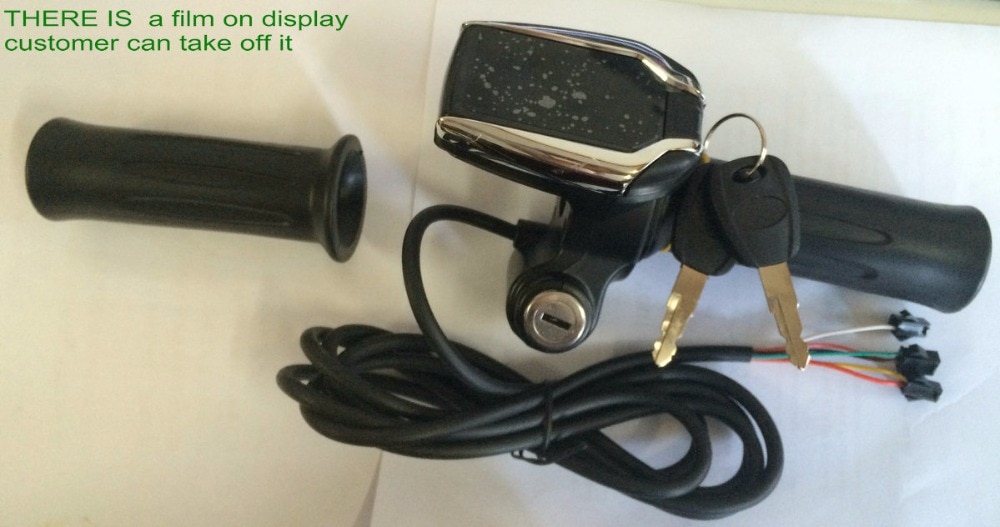 GPS speedometer +rolling handlebar electric scooter tricycle GAUGE BIKE twist throttle 36v-72v display&lock BATTERY indicator