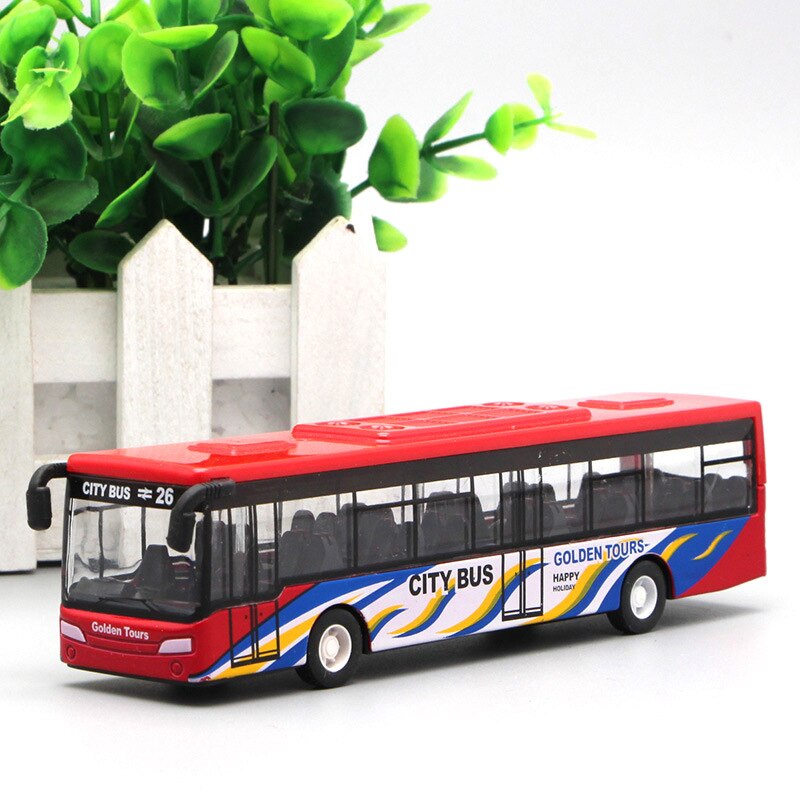 1:64 Scale Model Car Bus Children&#39;s Educational Toys Miniature Car Collectible Toys for Birthday Gif