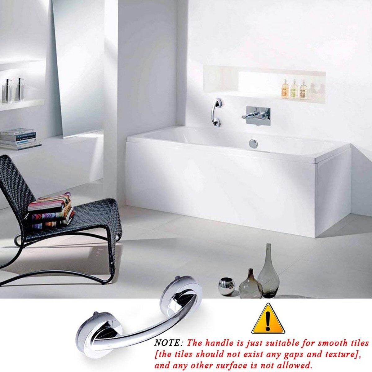 Zuignap Deurklink Super Power Helpende Puller Grab Bar Krachtige Veiligheid Ondersteuning Leuning Grip Armsteun Voor Keuken Bad