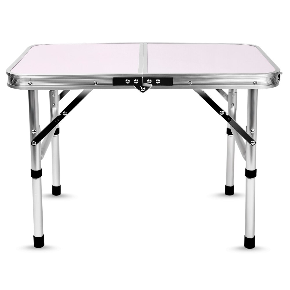 Aluminium Vouwen Camping Tafel Laptop Bed Bureau Verstelbare Hoogte Draagbare Mini Rechthoek Tafel Aluminium Houder OP VERKOOP: Default Title