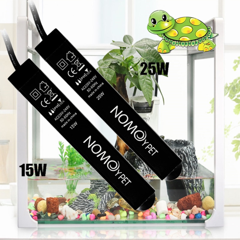 NuoNuoWell 15 Watt/25 Watt Aquarium Mini Heizstab Aquarium Schildkröte 25-28 Grad Automatische Konstante Temperatur tauch Heizung