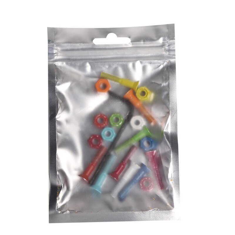 BK Double Tilt Skateboard Bridge Nail Screw Plate Nail Longboard Standard Bracket Hardware Screw Mounting Bolts Set Skateboard