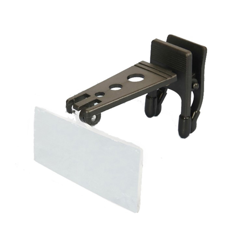 1.5x/2.5x/3.5x forstørrelsesglas optiske instrumenter foldeclips på brillelup med 3 linser abs akryl holdbar 85 x 30mm: Default Title