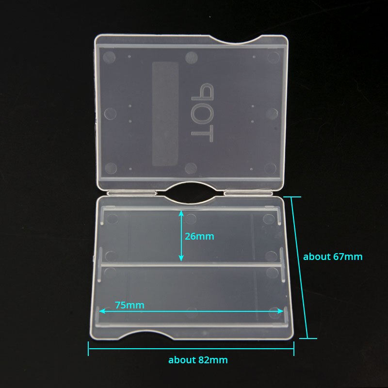 10PCS Portable Lab ABS Plastic Microscope Slides Holder Dispenser Box 2PCS Capacity Case