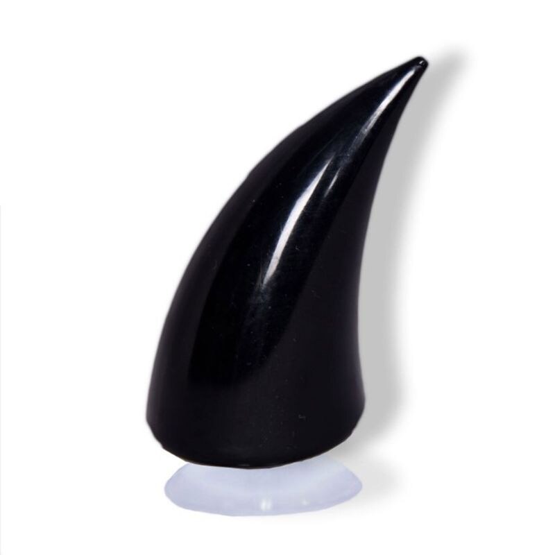 Rétro personnalité bricolage casque de moto décor corne en plastique souple moto décor M2ED