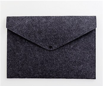 1PC Simple A4 Big Capacity Document Bag Business Briefcase File Folders Chemical Felt Filing Products School Office Supply: Red