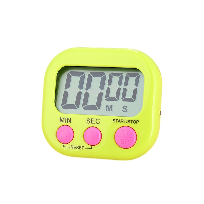 LCD Screen Kitchen Timer Baking Timer Alarm Clock for Cooking Baking Sports Games Student Examination Electronic Reminder: Green
