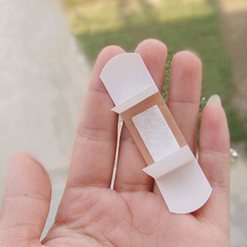100Pcs Hemostase Sticker Band Ehbo Bandage Band-Aids Waterdicht Ademend Kussen Pleister Wond