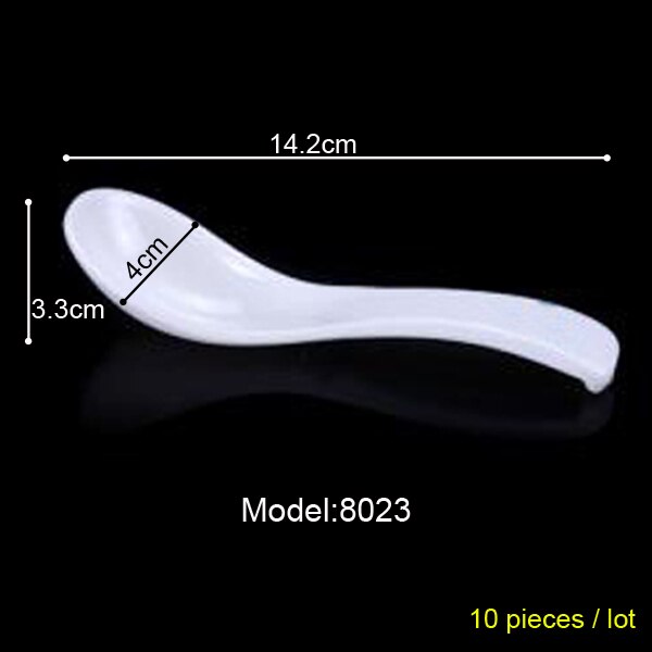 100% Melamine Dinnerware Soup Spoon Restaurant Victualing House Household Spoon Soup Ladle A5 Melamine Spoon Melamine Tableware: 8023