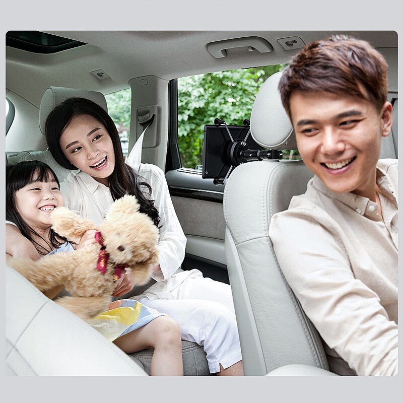 Vmonv nieuwste tablet autohouder voor ipad air mini 2 3 4 pro 12.9 achterbank hoofdsteun telefoonstandaard voor 4-13 inch mobiele telefoon houder