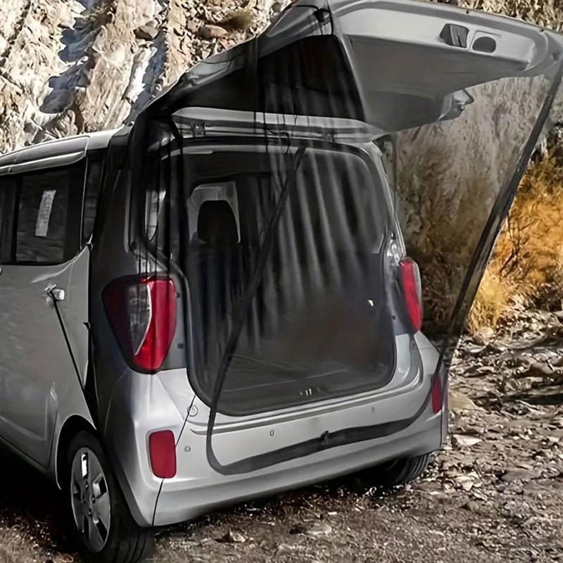 SUV Trunk Mesh Net com Zíper Bidirecional, Anti-UV, Telas Magnéticas Respiráveis, Rede de Porta Traseira, Proteção Solar