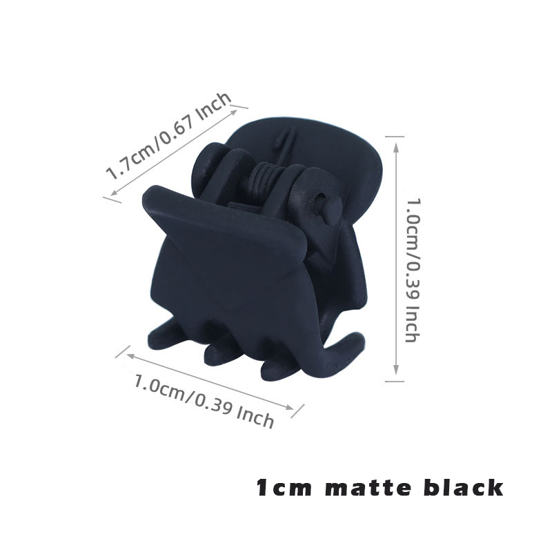 10-20Pcs Hair Claw Clips for Women Girls 1cm 1.5cm Black Brown Transparent Plastic Clamp for Ladies Headwear Hair Accessories: XXS / SKY BLUE