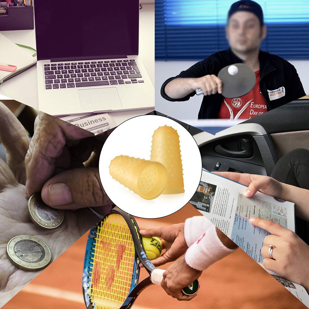 Protège-doigts en caoutchouc épais et réutilisable, accessoires de couture, 4/8 pièces