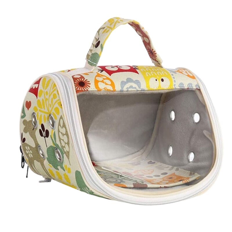 Vogel Carrier Parrot Hamster Reistas Ademend Valkparkiet Conure Van Uitgaande Tas: 2