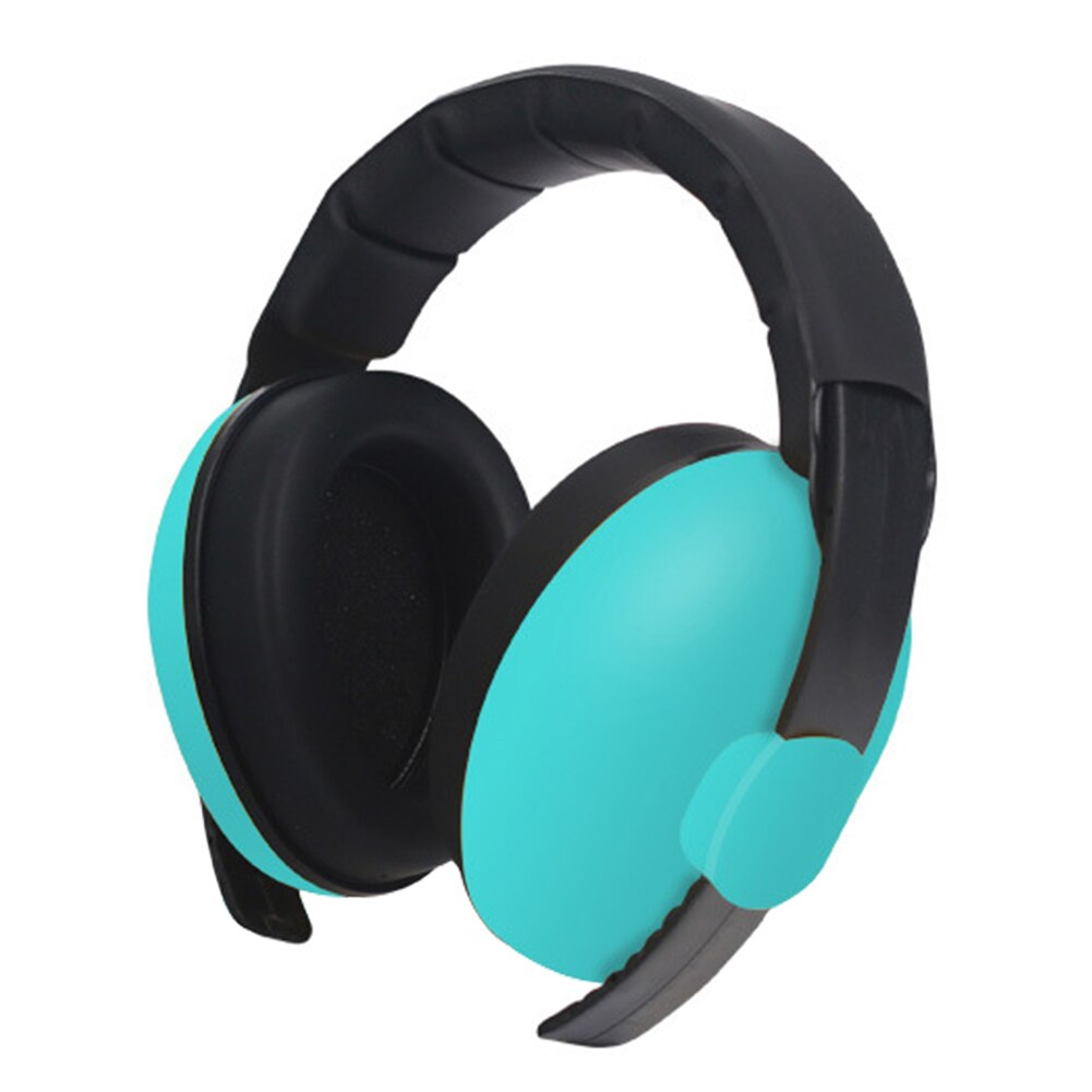 Adjustable Light Weight Sleep Noise Cancelling Sound Safety Ear Hearing Protection Baby Earmuffs Slow Rebound Kids Durable: mint green