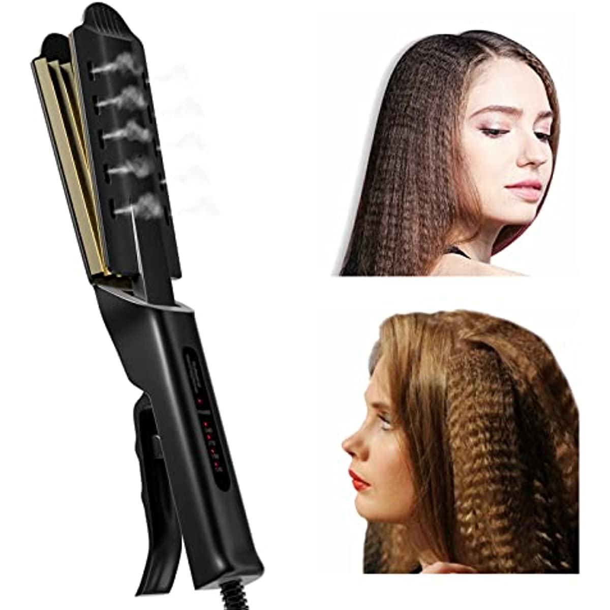 Hair Crimper Iron For Fluffy Hairstyle Curling Iron Corrugation Crimper Hair Irons Hair Waver Volumizing Crimper