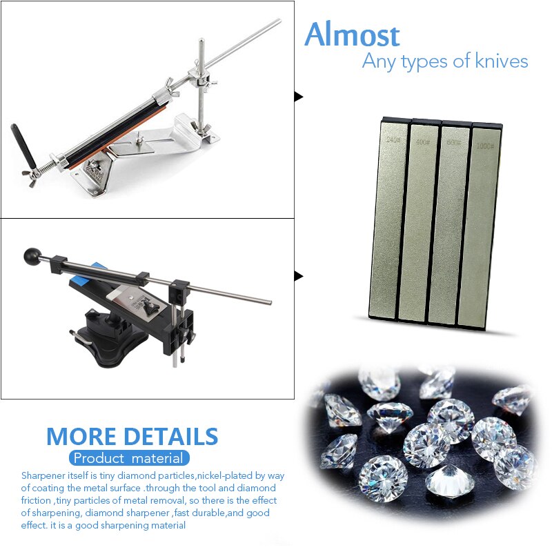 sharpening stone knife sharpener diamond Angle Whetstone Knife Sharpener tool 240 400 600 1000 grit