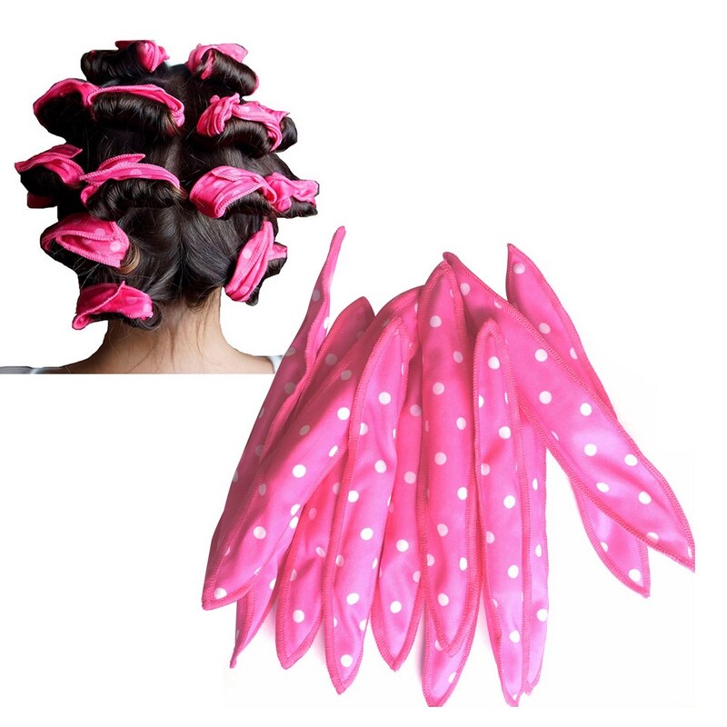 10 Stck Haar spalte Nacht Schlaf schwamm Eisstockschießen eisen curler elastische weiches kissen haar kräuseln DIY schwamm haar Styling spalte werkzeug