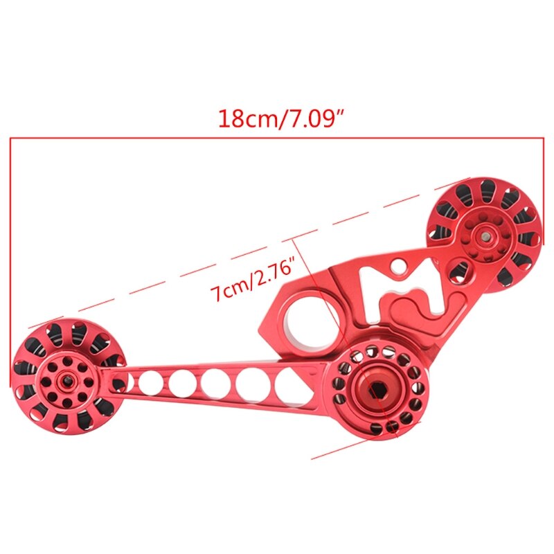 Aluminum Alloy Bicycle Chain Guide Wheel 2/3/6 Speed Folding Bike Rear Derailleur Chain Tensioner
