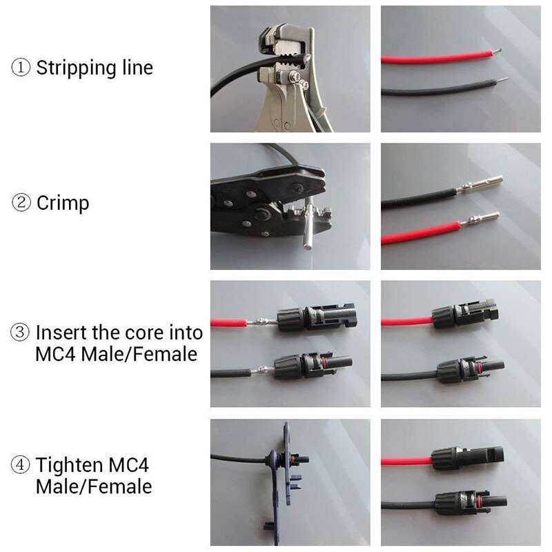 Koperen Kabel Connector Verzilveren Mannelijke Vrouwelijke Stekker Kit Accessoires 10Pcs