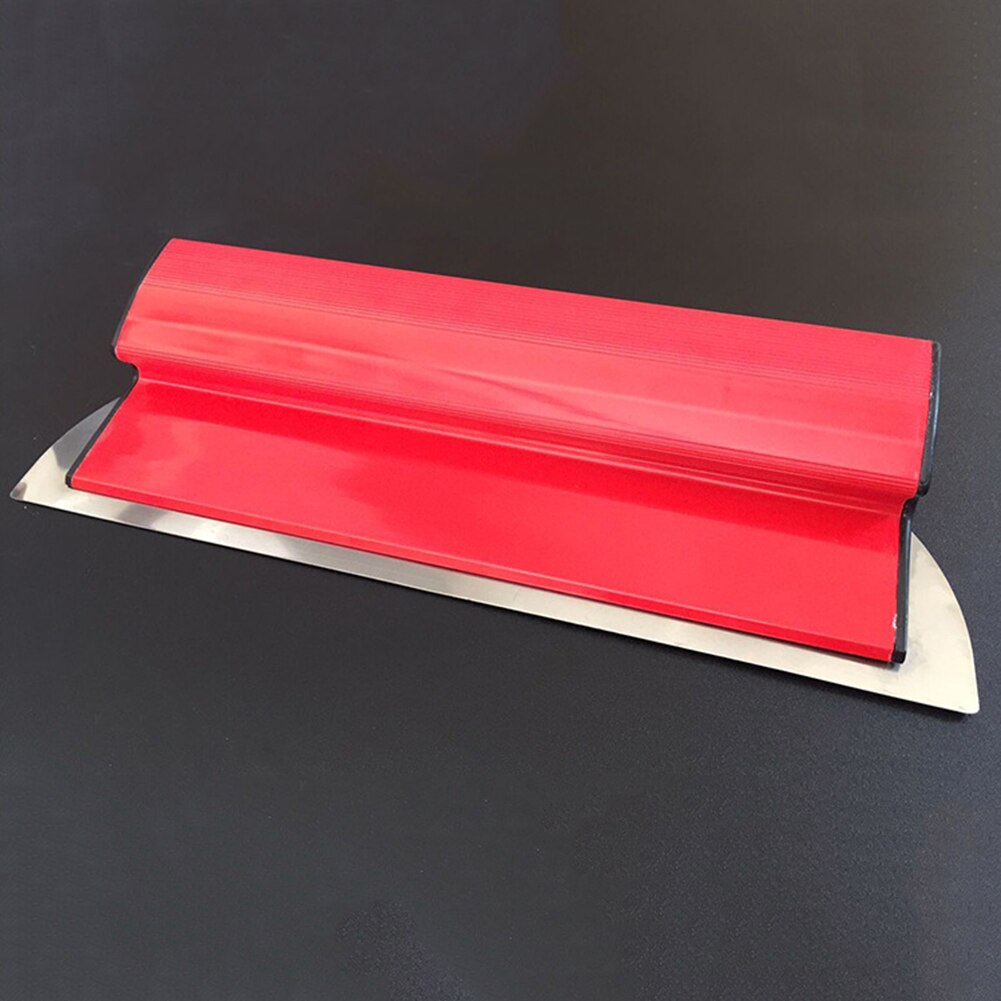Espátula de plástico de acero inoxidable para acabado de paneles de yeso, espátula alisadora, portátil, Flexible, para herramientas de enyesado de pared