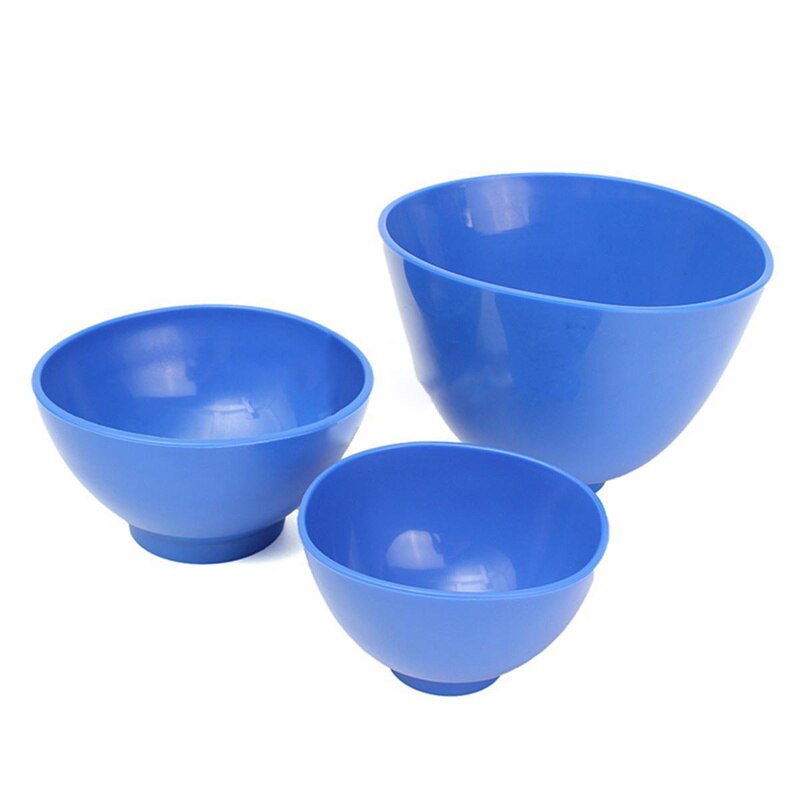 Cuencos mezcladores flexibles de alginato de impresión antiadherentes, 3 uds.
