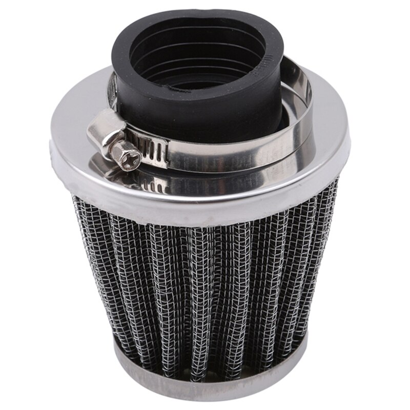 Motorsykkel luftfilter sopphodefiltre universell 35mm 44mm 50mm 54mm 60mm motorsykkel luftinntak filter renere svart: 35mm