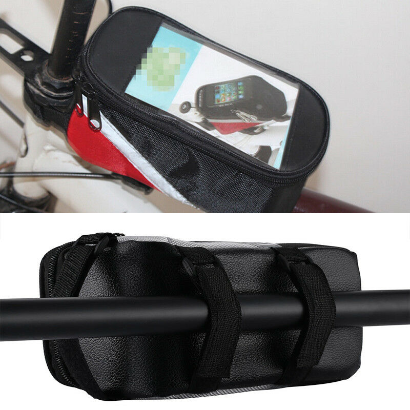 Popular Oxford Ciclismo Quadro Alforje Frente Bag Tubo Para Bicicleta da Tela de Toque de Telefone Celular Carteira Chave Titular Wterproof