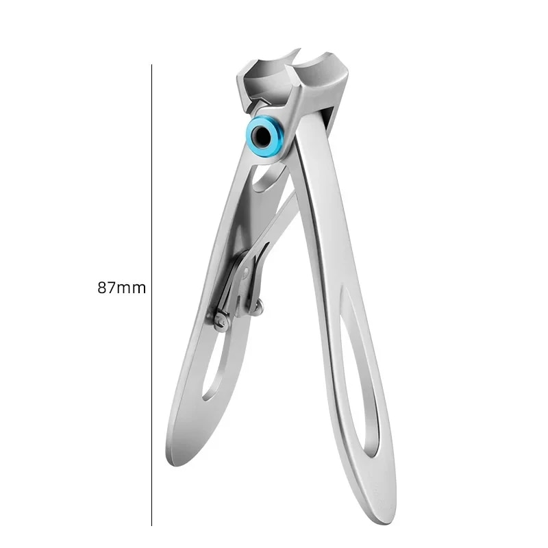 Aço inoxidável cortador de unhas cortador aparador manicure tesoura grosso duro unha pedicure ferramentas: CINZA
