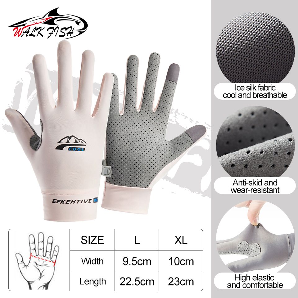 Guantes sin dedos para hombres y mujeres, protección solar UV, guantes de medio dedo para pesca, remo, vela, remo, senderismo, guantes deportivos: L / Rojo