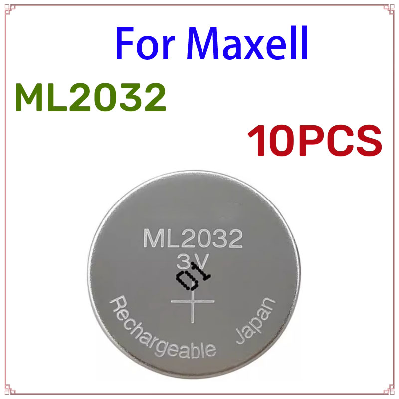 5-50 Pezzi Batteria ML2032 Ricaricabile, Compatibile con CR2032, DL2032, ECR2032